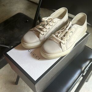 Gucci Cream Sneakers